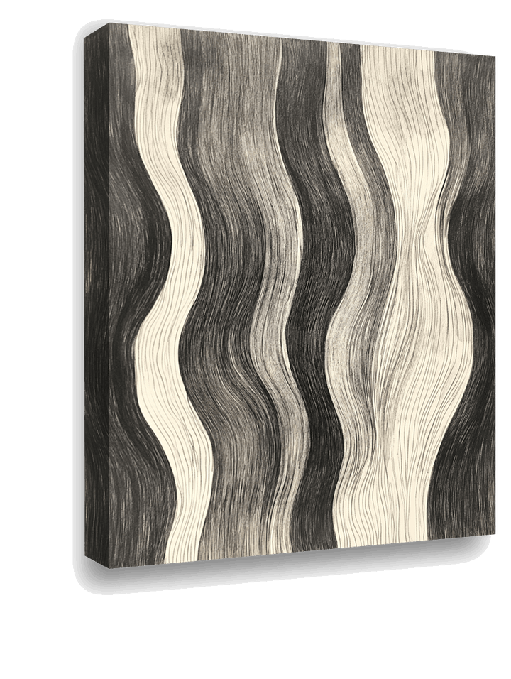 Wavy Elegance: Minimalist Hair Texture