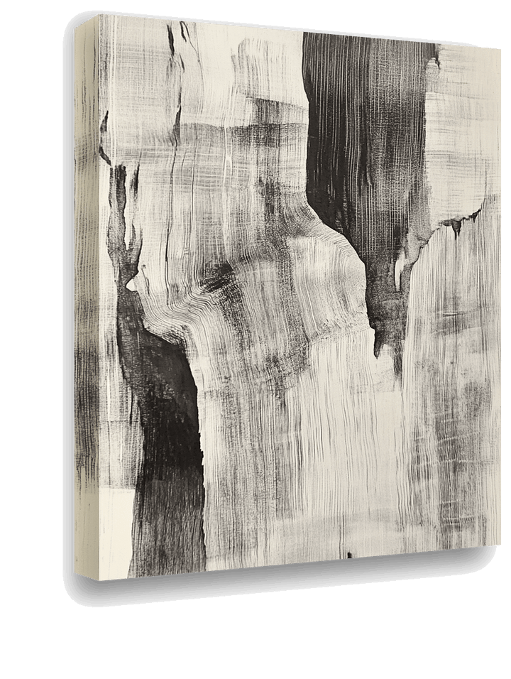 Monochrome Peaks: Abstract Rock Formations