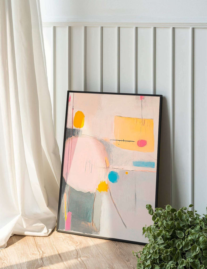 Pastel Geometry: Minimalist Abstract Art