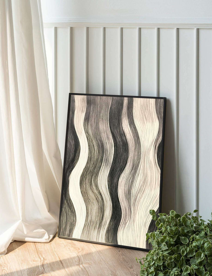 Wavy Elegance: Minimalist Hair Texture