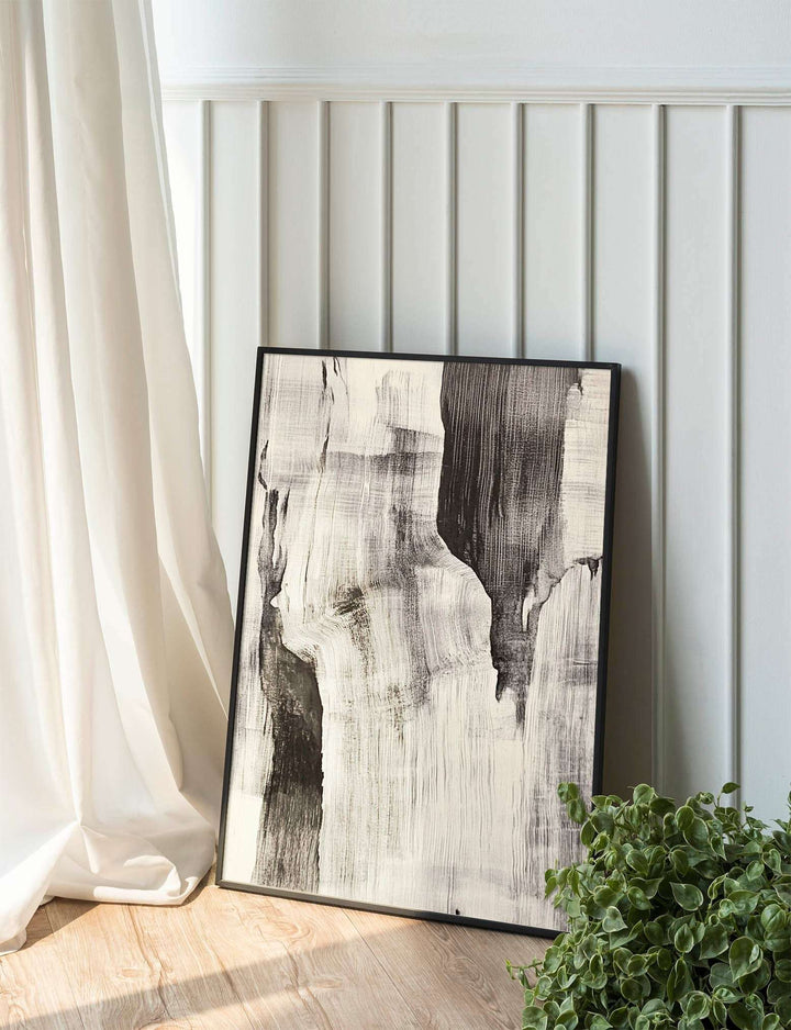 Monochrome Peaks: Abstract Rock Formations