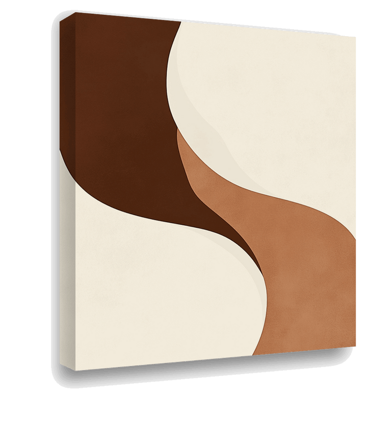 Organic Elegance: Abstract Waves in Soft Hues