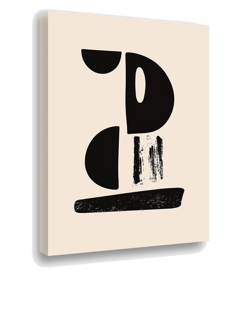 Monochrome Balance: Minimalist Typography