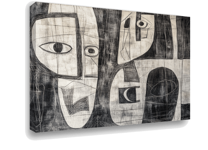 Fragmented Expressions: Black and White Cubist in Picasso's Style