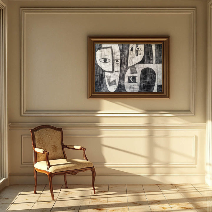 Fragmented Expressions: Black and White Cubist in Picasso's Style