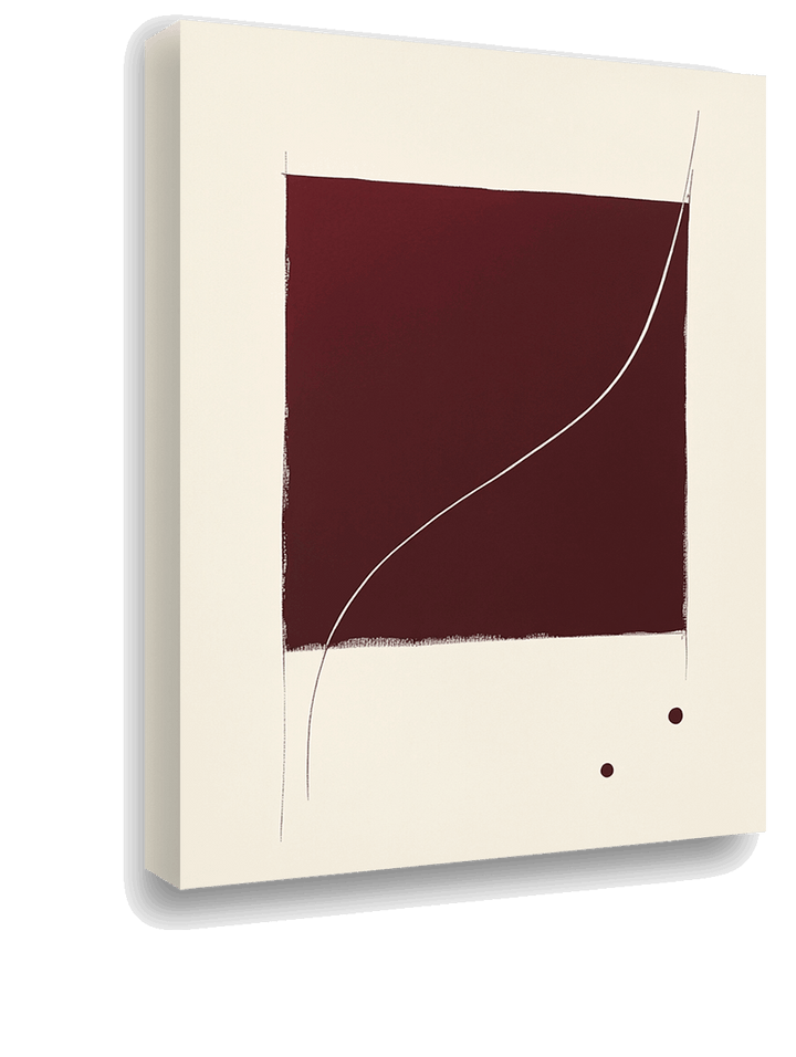 Minimal Burgundy Abstract