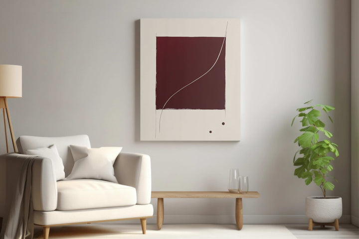 Minimal Burgundy Abstract