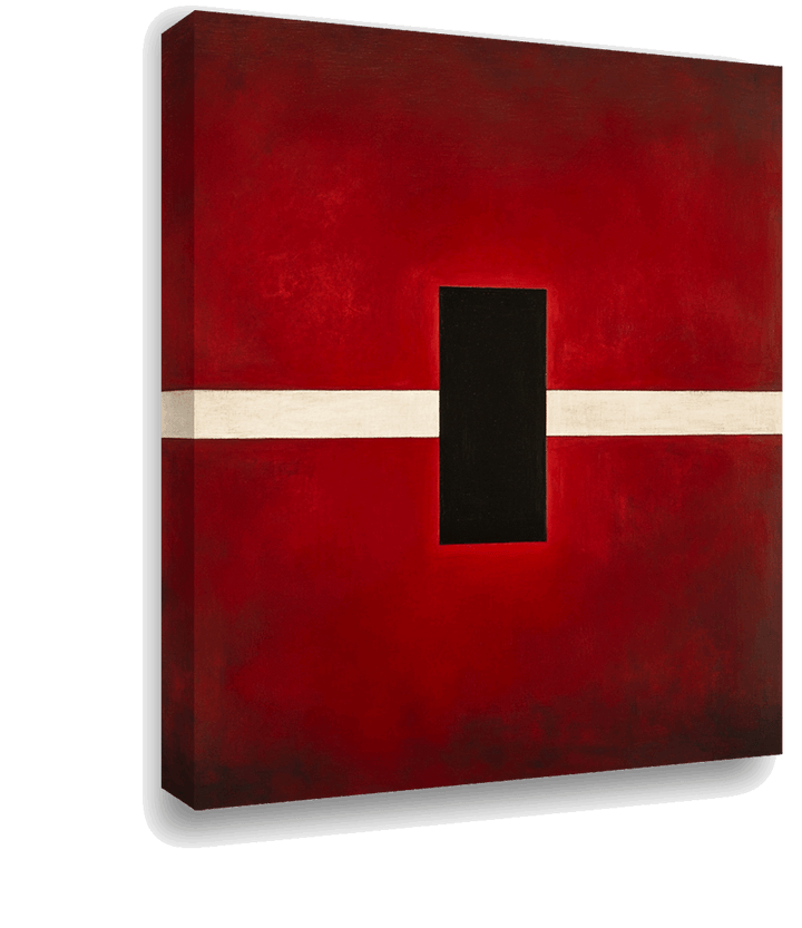 Red Stripe Minimalism: A Tribute to Modernism