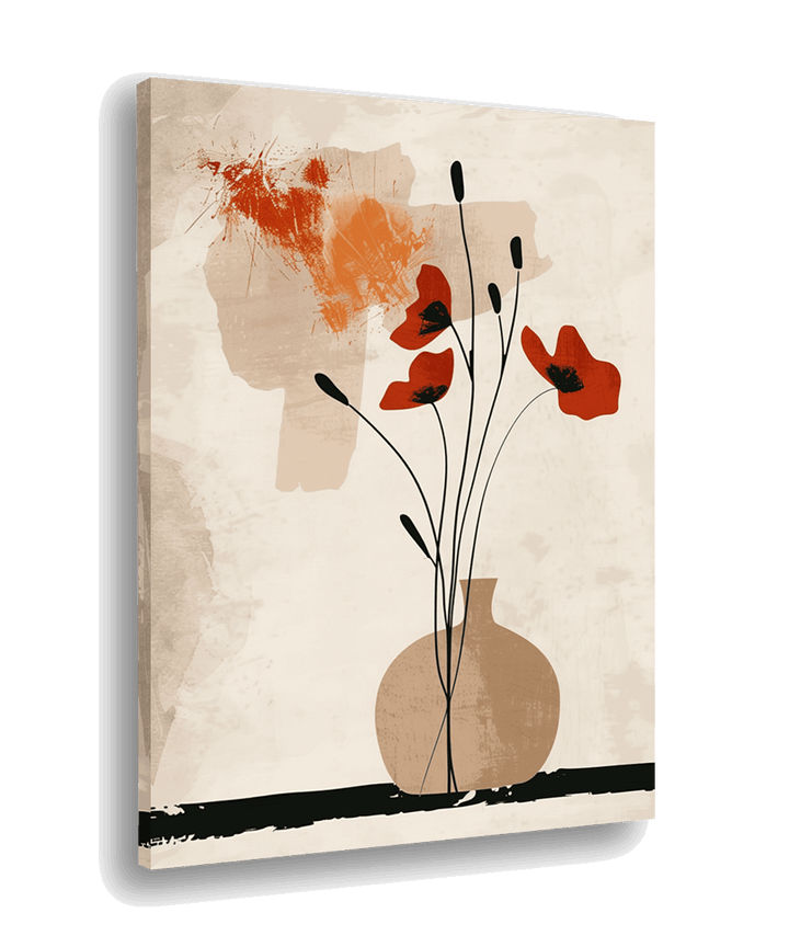 Warli Poppies Abstraction