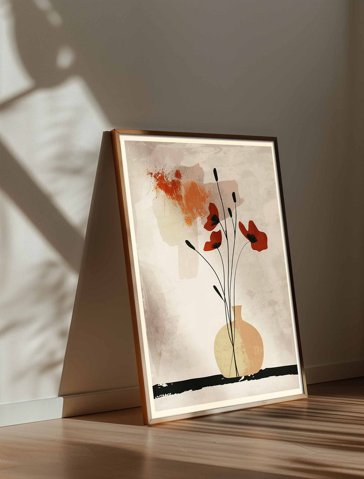 Warli Poppies Abstraction