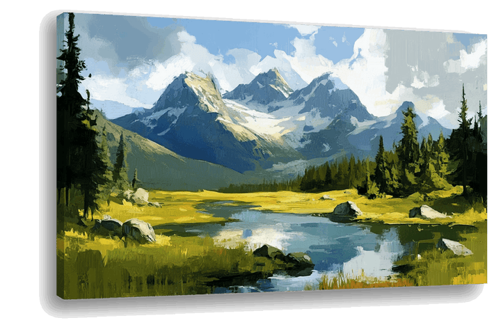 Vitality of Alaska: Lush Mountain Landscape