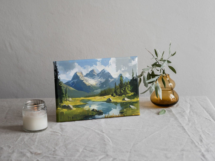 Vitality of Alaska: Lush Mountain Landscape