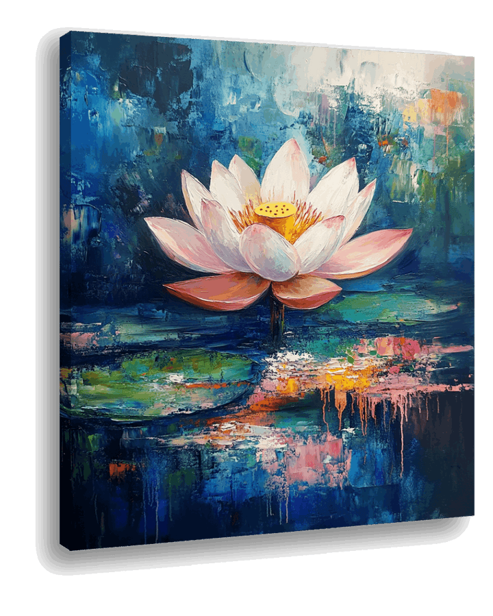 Abstract Bloom: Lotus in Motion