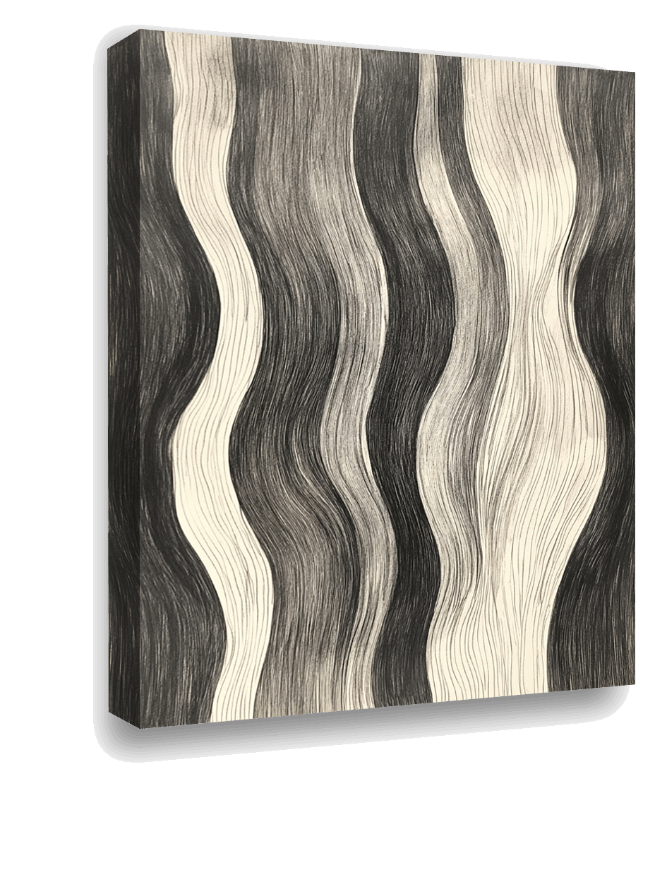 Wavy Elegance: Minimalist Hair Texture