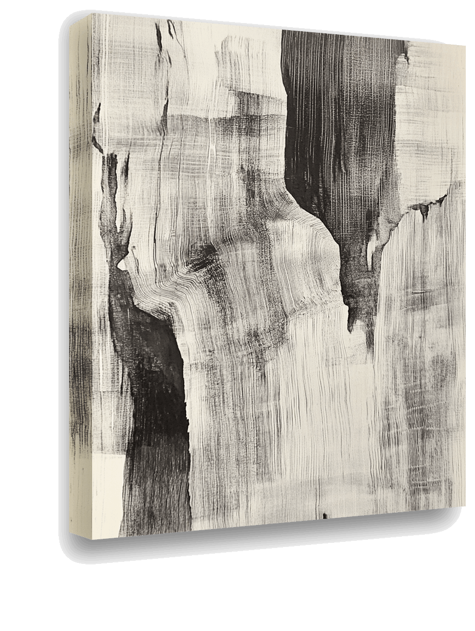 Monochrome Peaks: Abstract Rock Formations