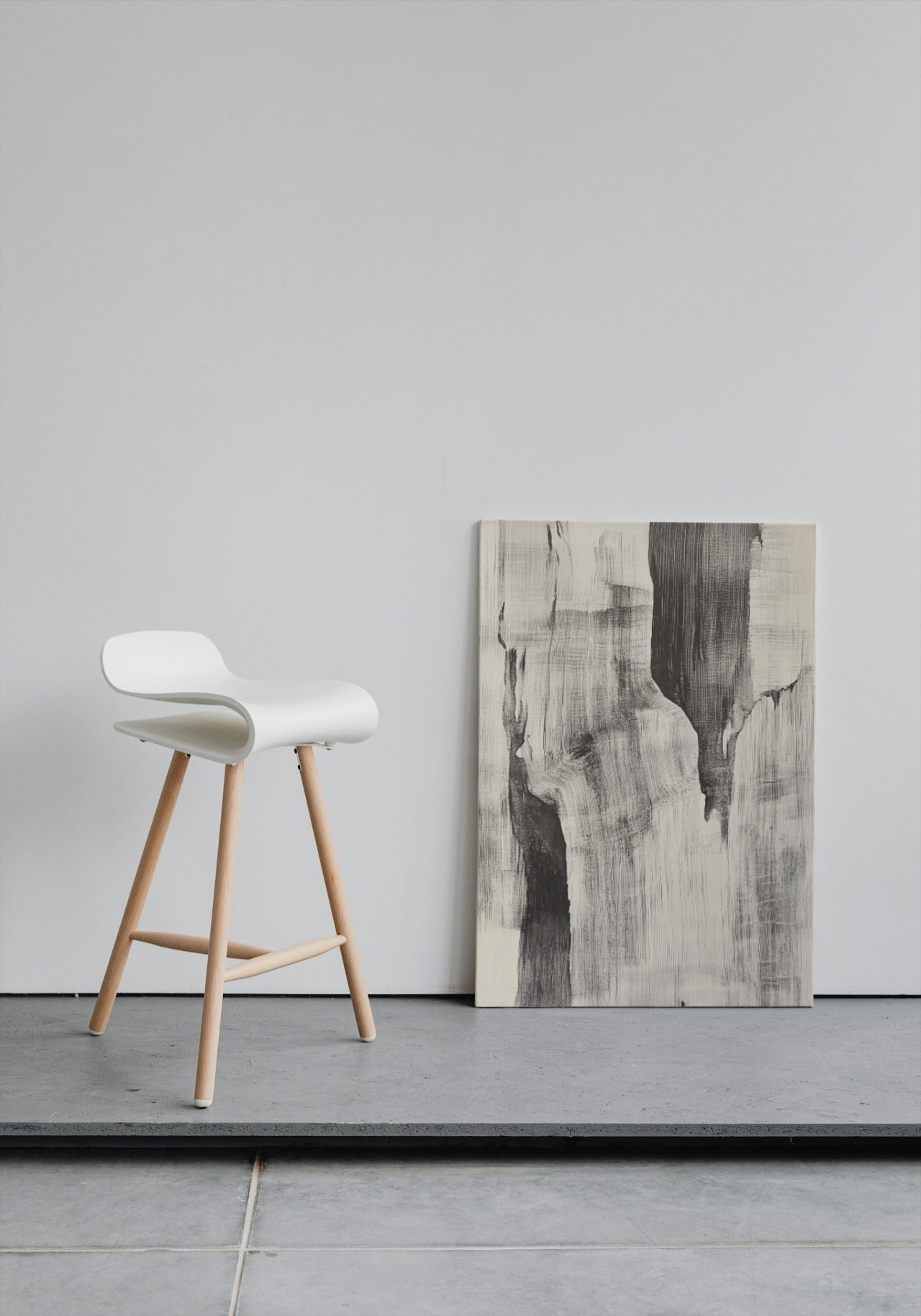 Monochrome Peaks: Abstract Rock Formations