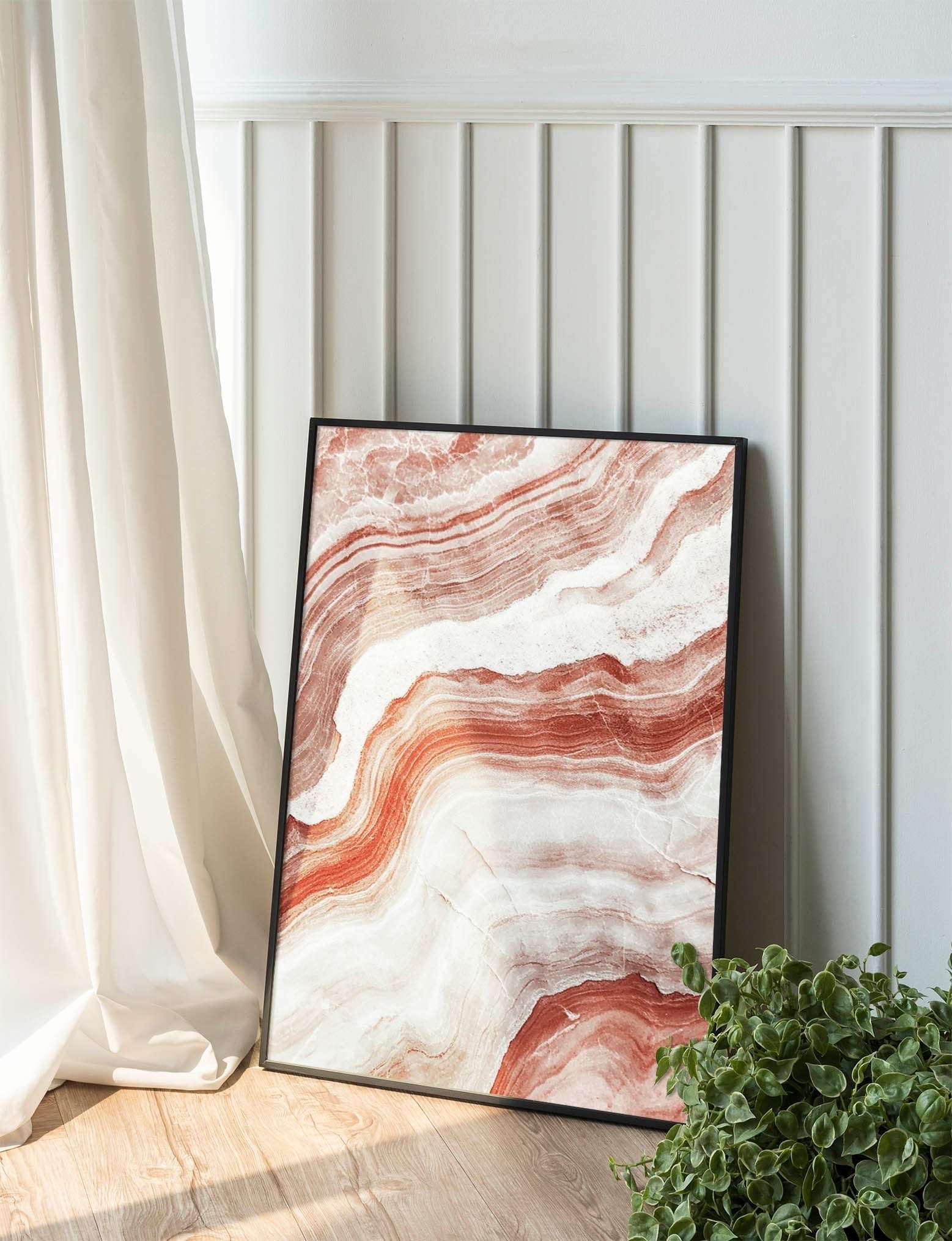 Marble Elegance: Creamy Stone Surface