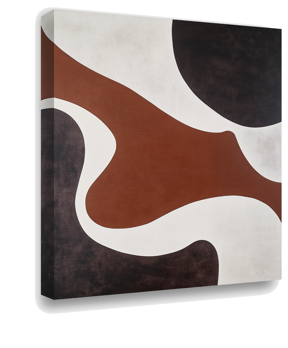 Serene Curves: Minimalist Abstract Elegance