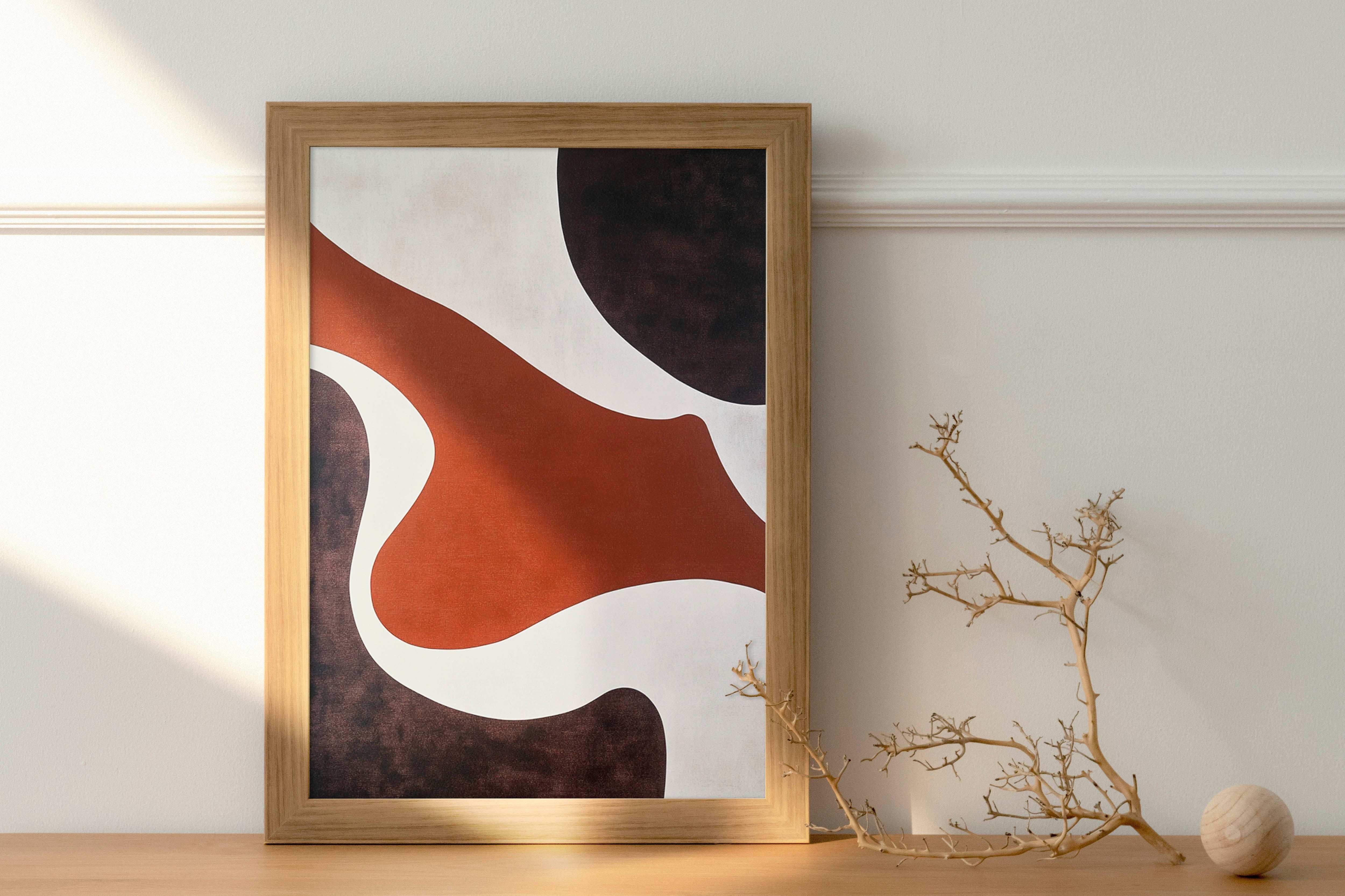 Serene Curves: Minimalist Abstract Elegance