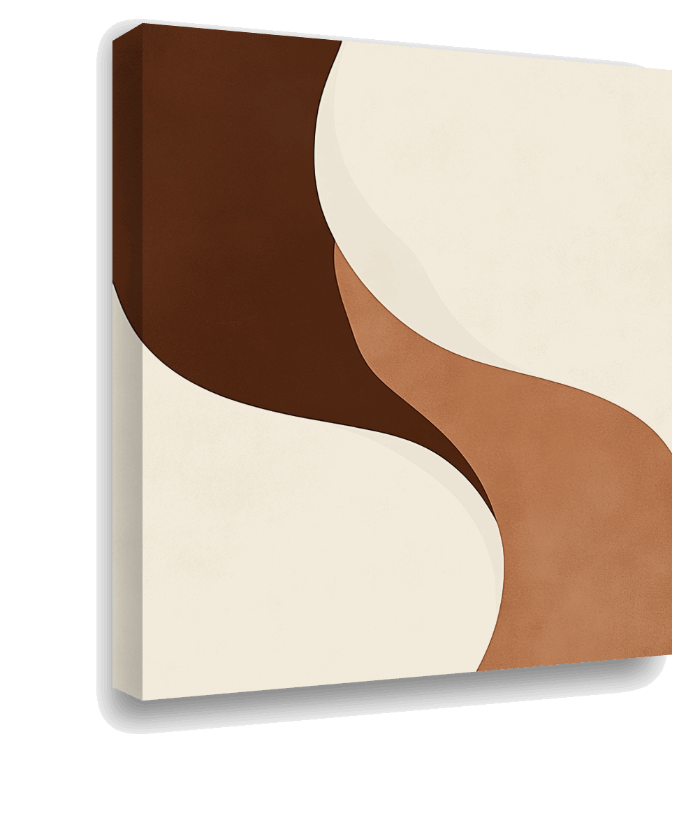 Organic Elegance: Abstract Waves in Soft Hues