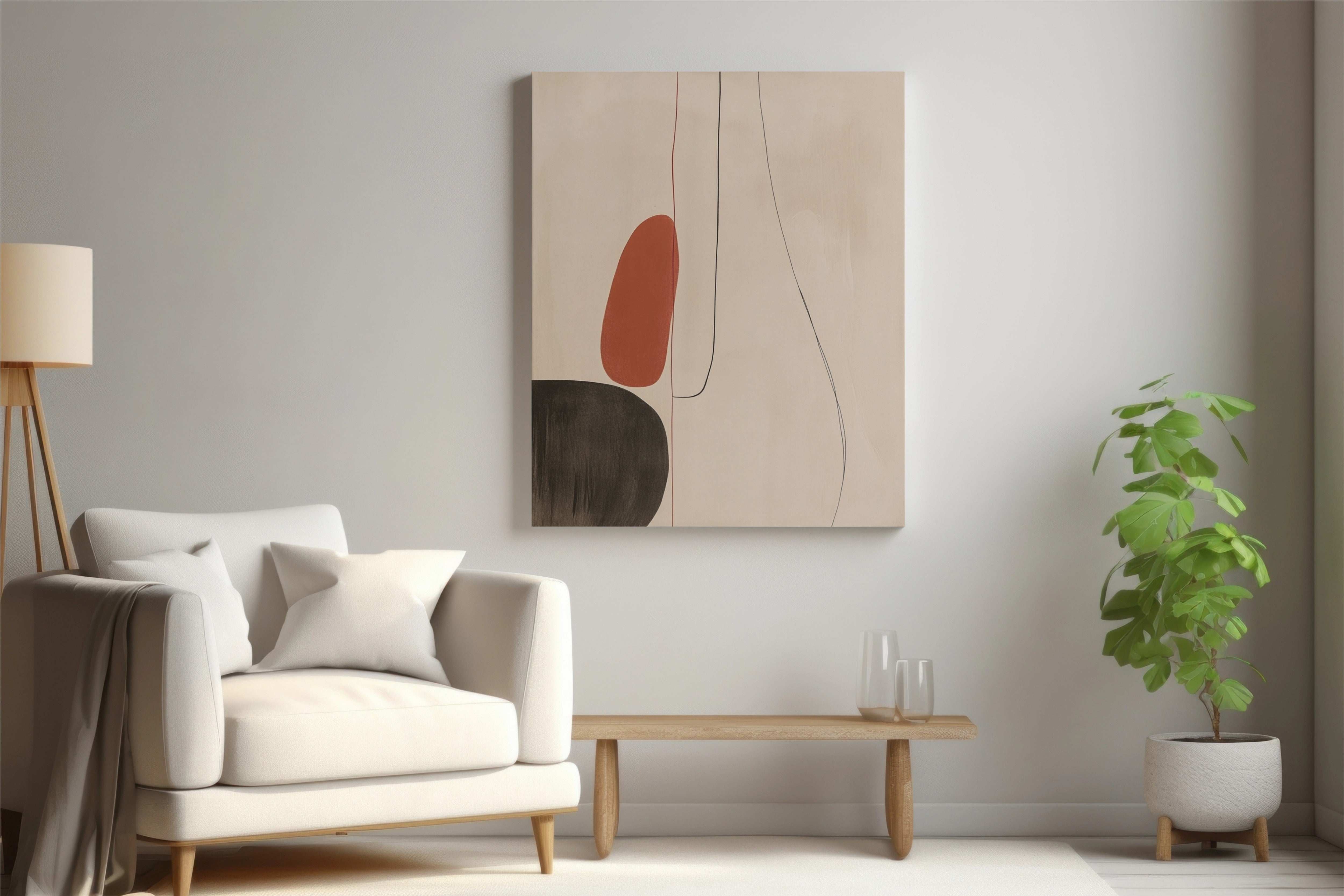 Boho Harmony: Minimalist Japandi Elegance