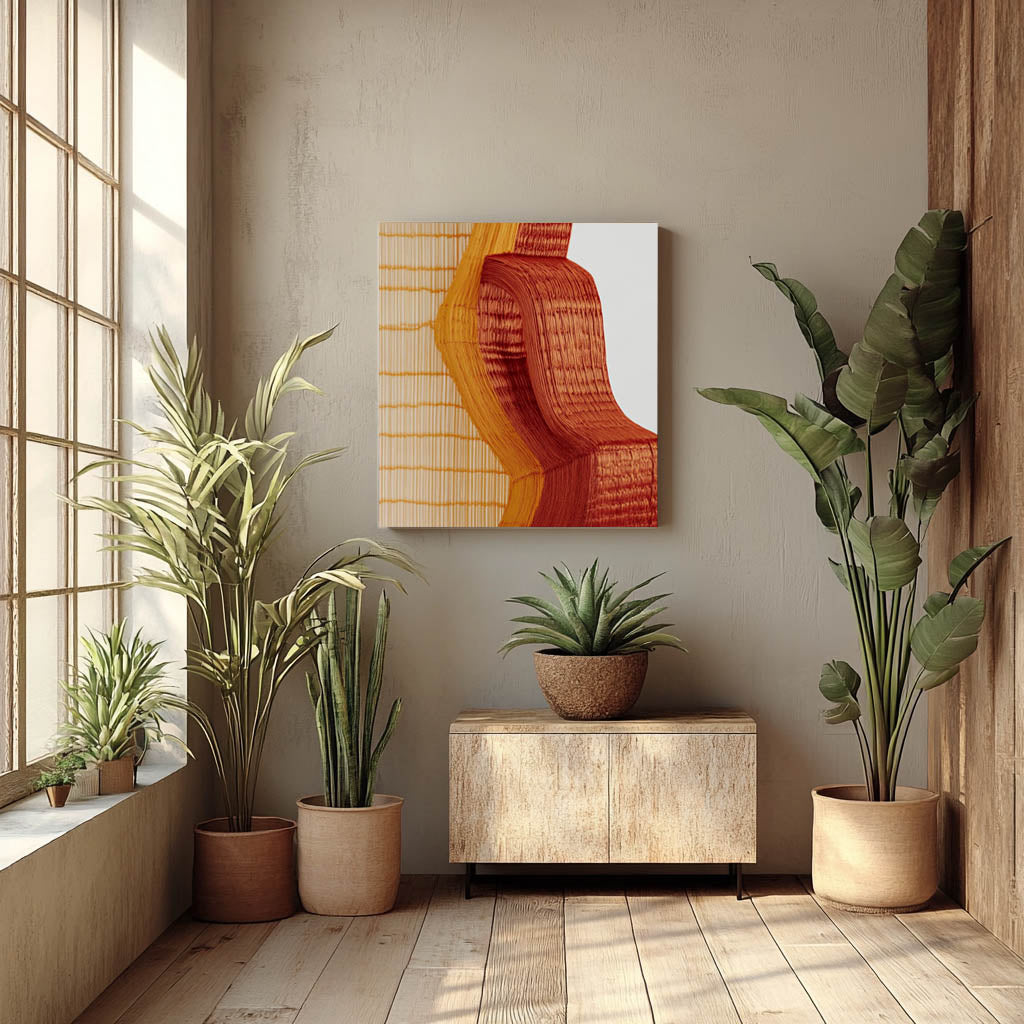 Harmony in Texture: Abstract Wood and Fabric