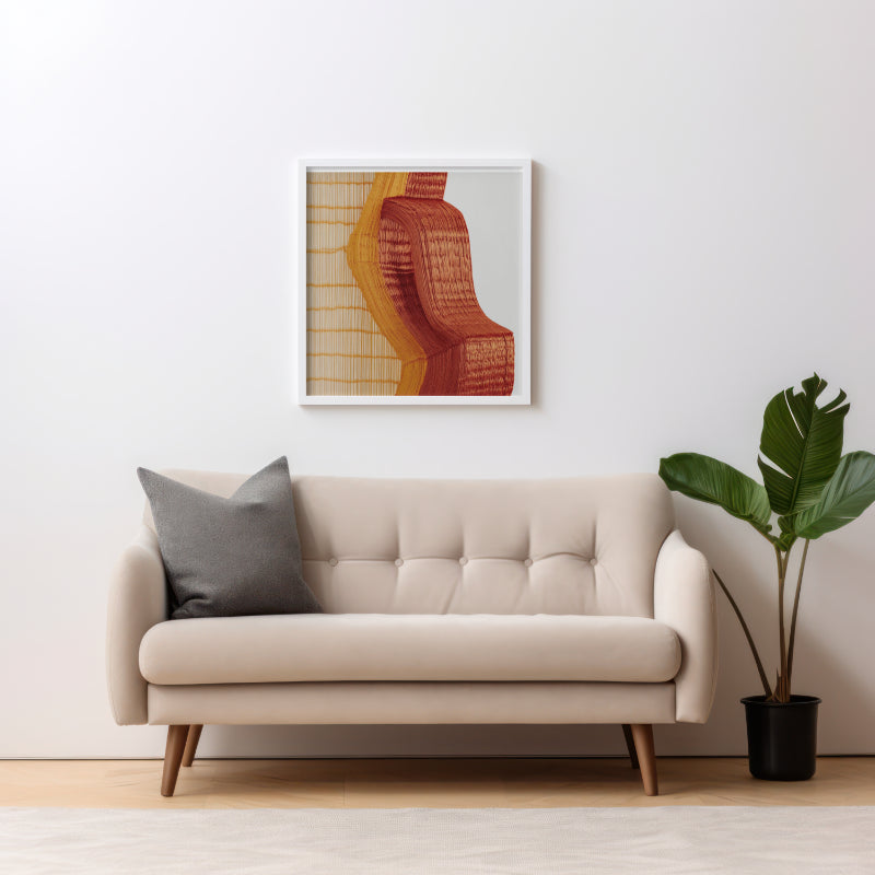 Harmony in Texture: Abstract Wood and Fabric