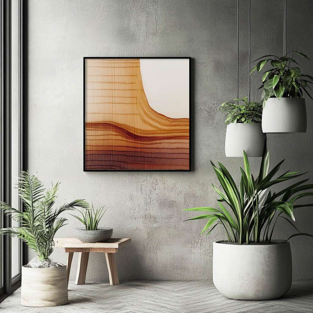 Layers of Nature: Abstract Wood Grain Art