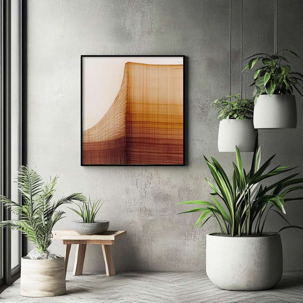 Woven Horizons: Abstract Fabric Geometry