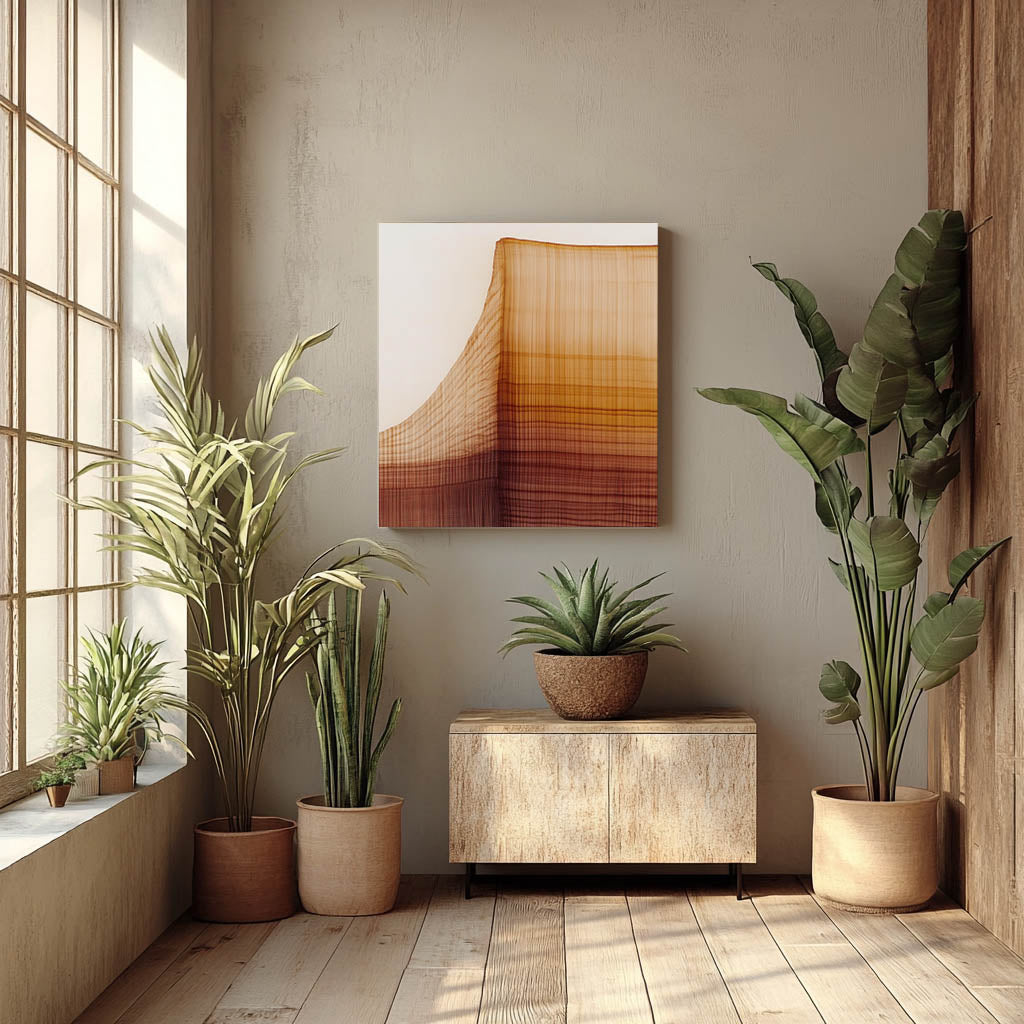 Woven Horizons: Abstract Fabric Geometry