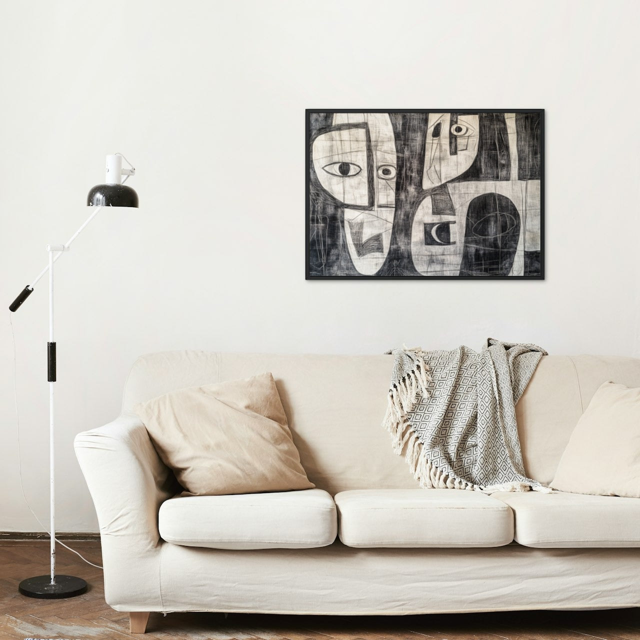 Fragmented Expressions: Black and White Cubist in Picasso's Style