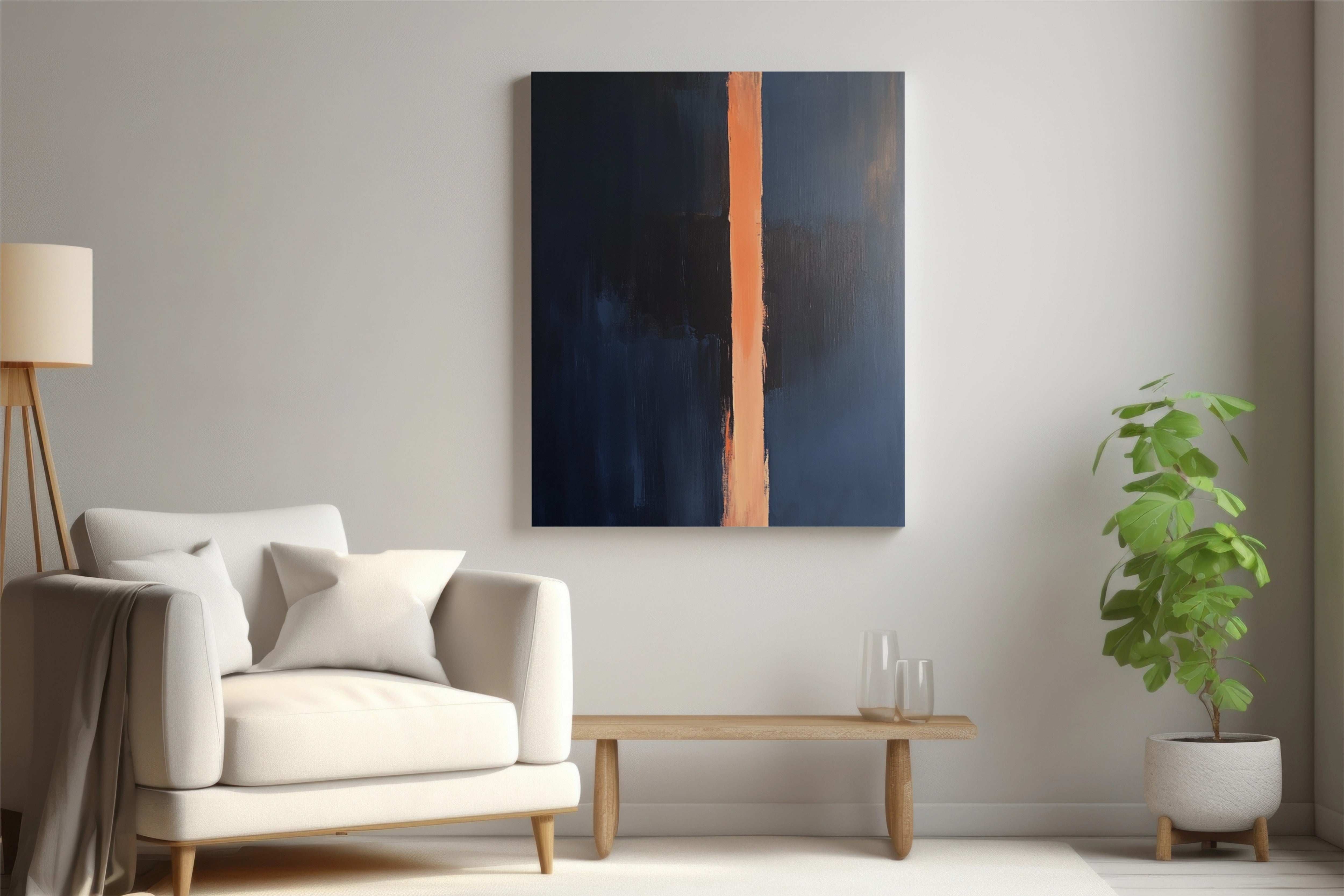 Abstract Harmony: Minimalist Digital Art