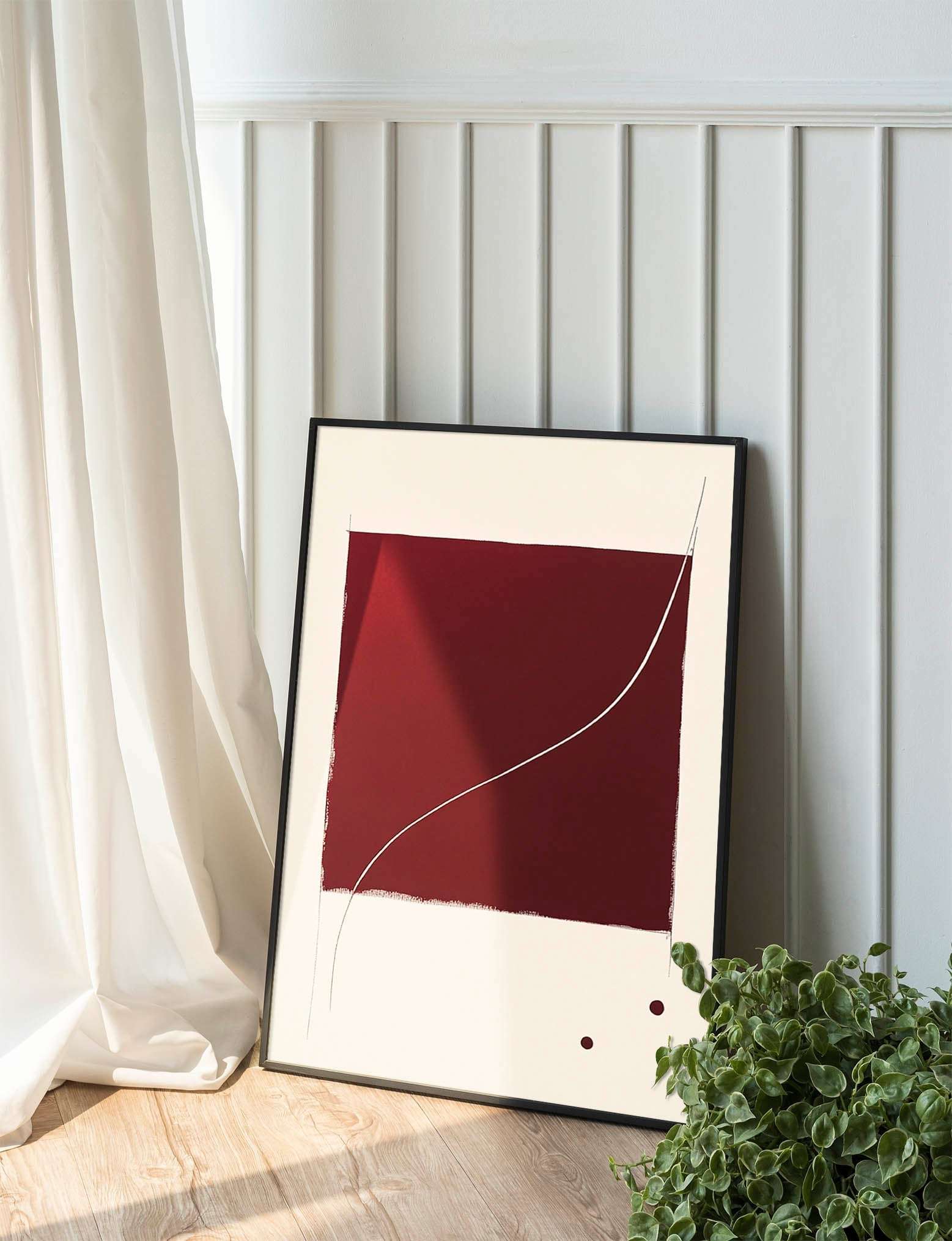 Minimal Burgundy Abstract