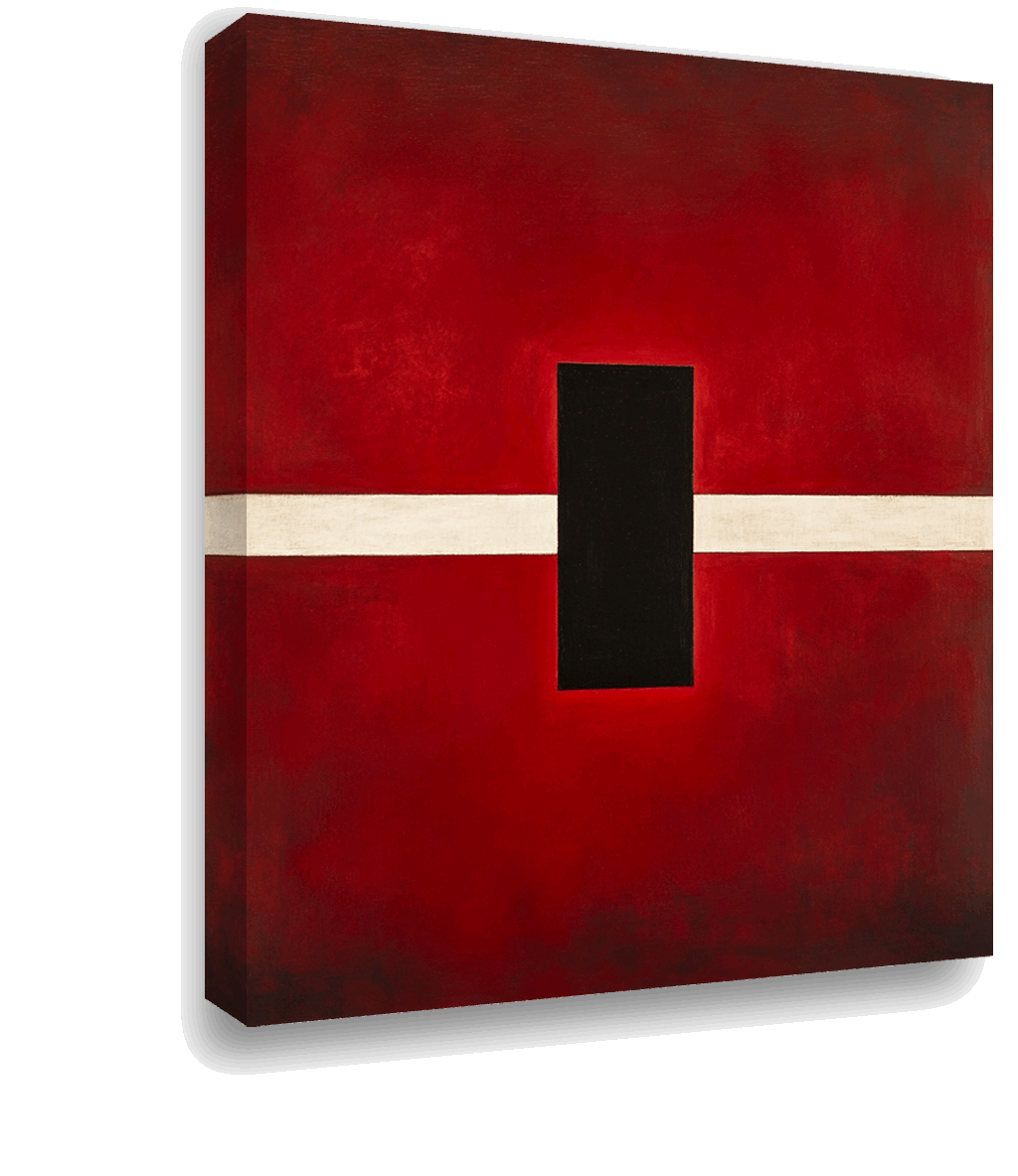 Red Stripe Minimalism: A Tribute to Modernism