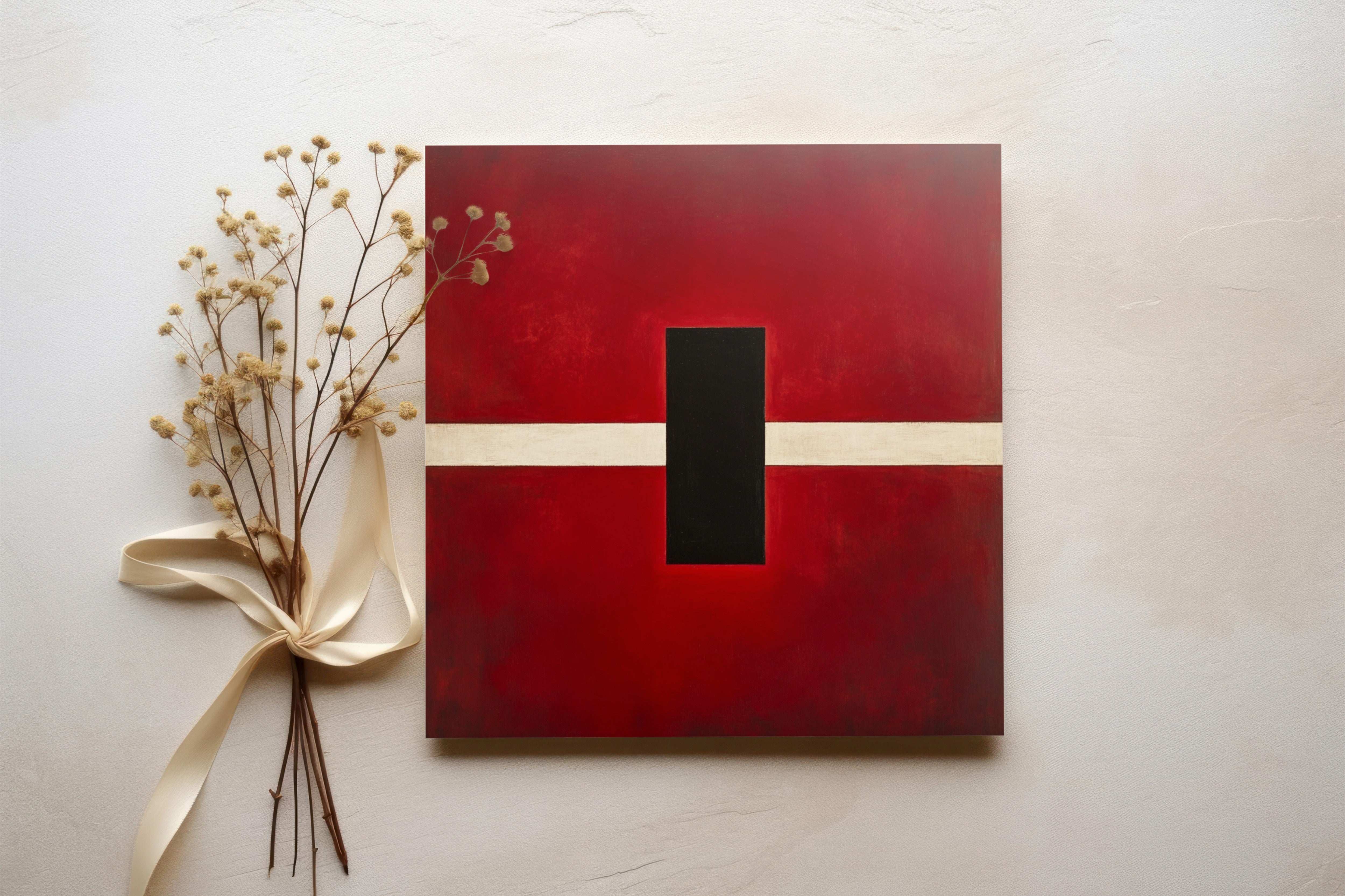 Red Stripe Minimalism: A Tribute to Modernism