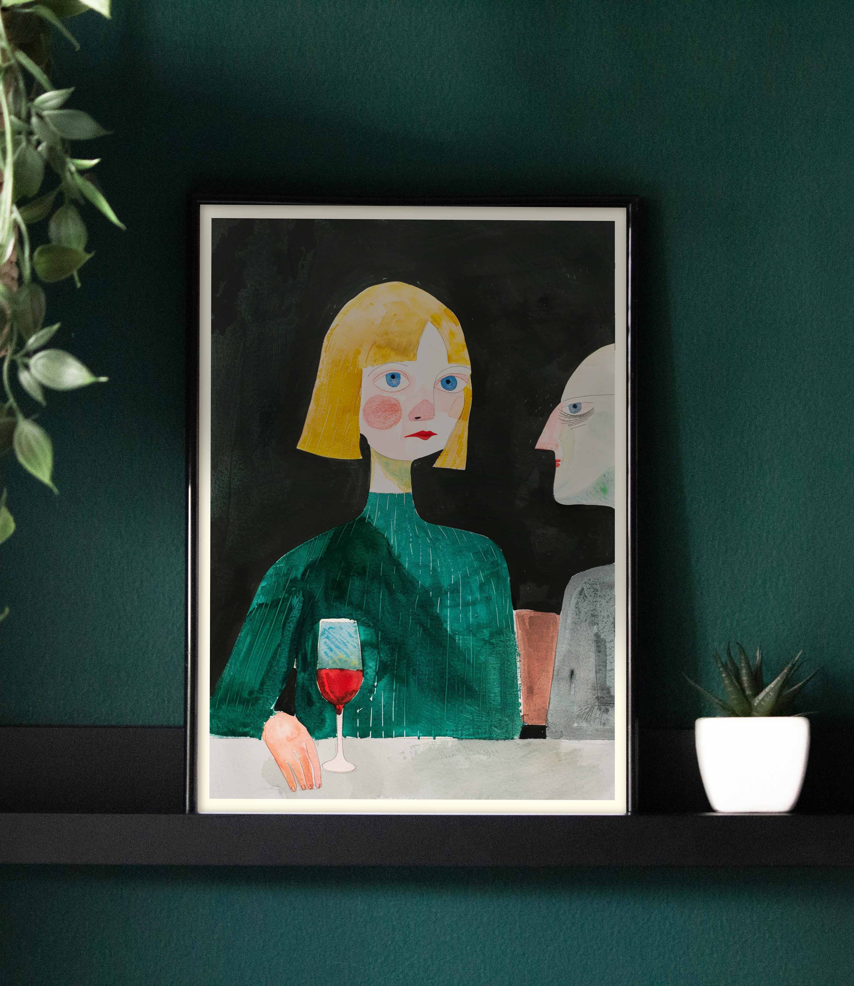 Conversations in Emerald Hues