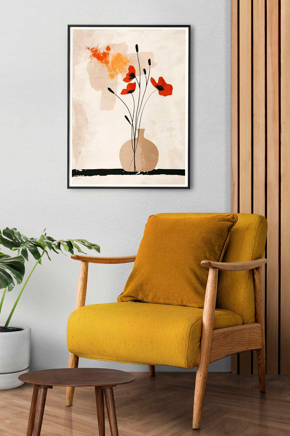 Warli Poppies Abstraction