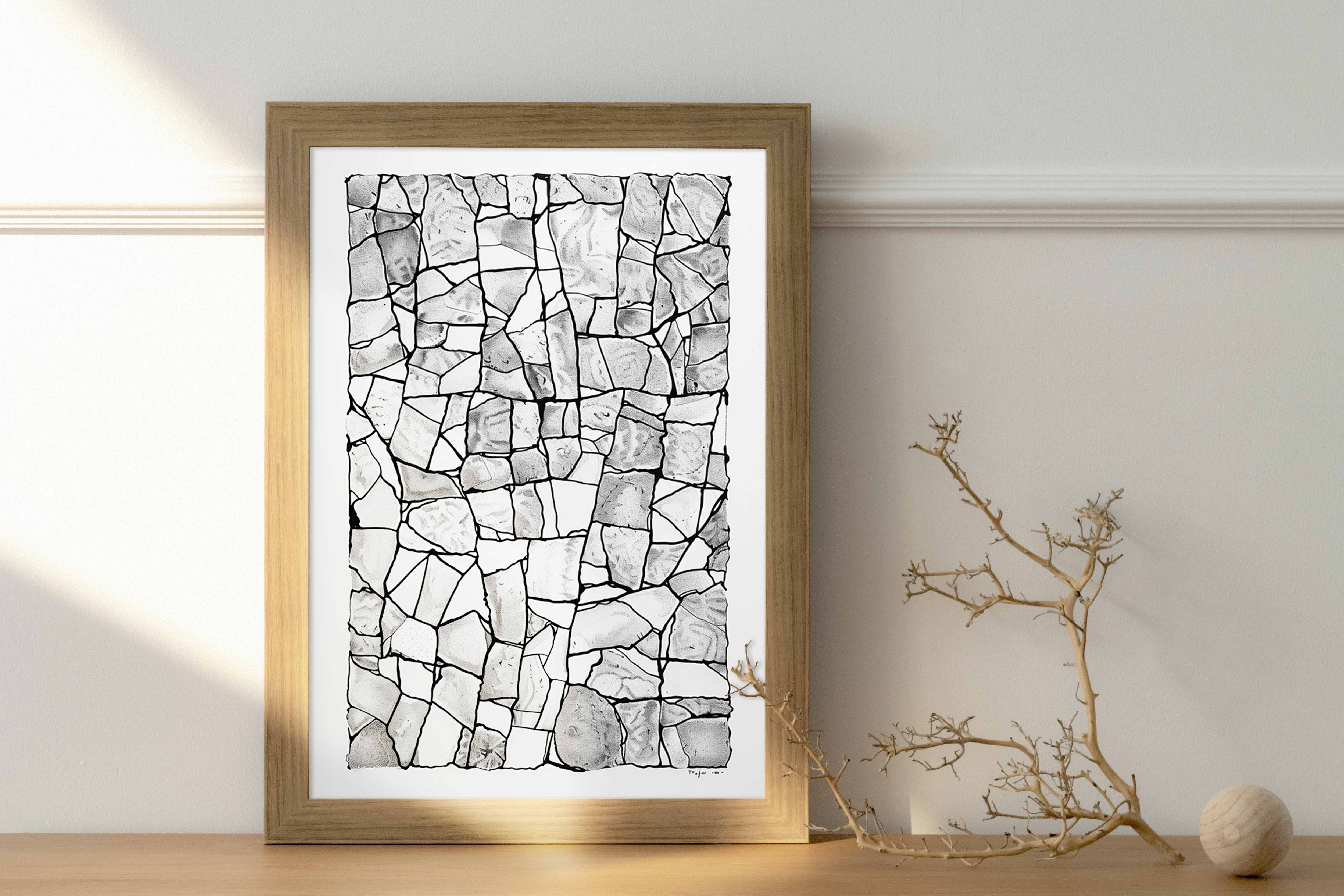 Fractured Stone Mosaic