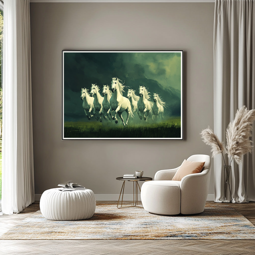 Charge of Abundance: Seven White Horses