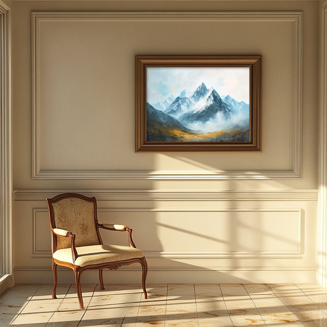 Ethereal Peaks: Serenity of Snow-Capped Mountains