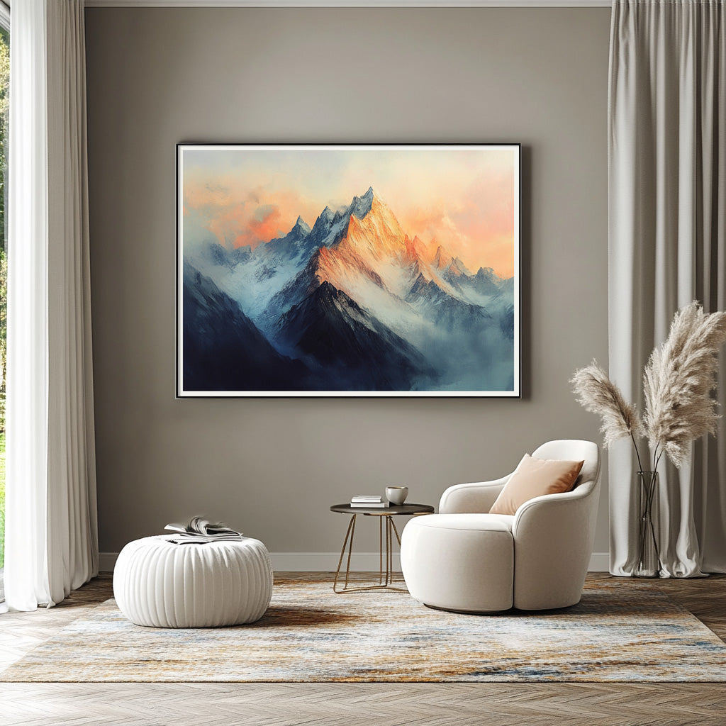 Golden Dawn: Majestic Mountain Sunrise