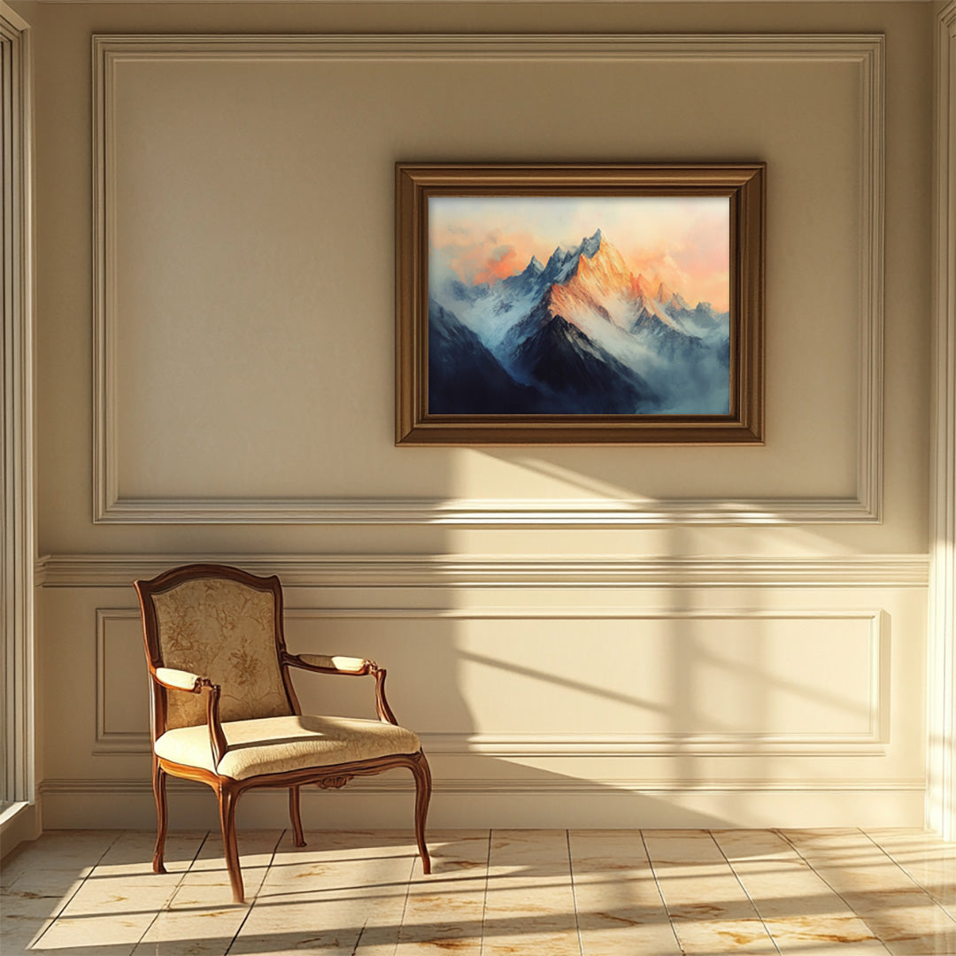 Golden Dawn: Majestic Mountain Sunrise