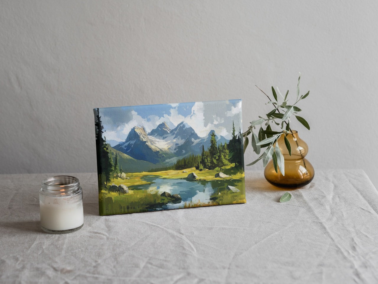 Vitality of Alaska: Lush Mountain Landscape