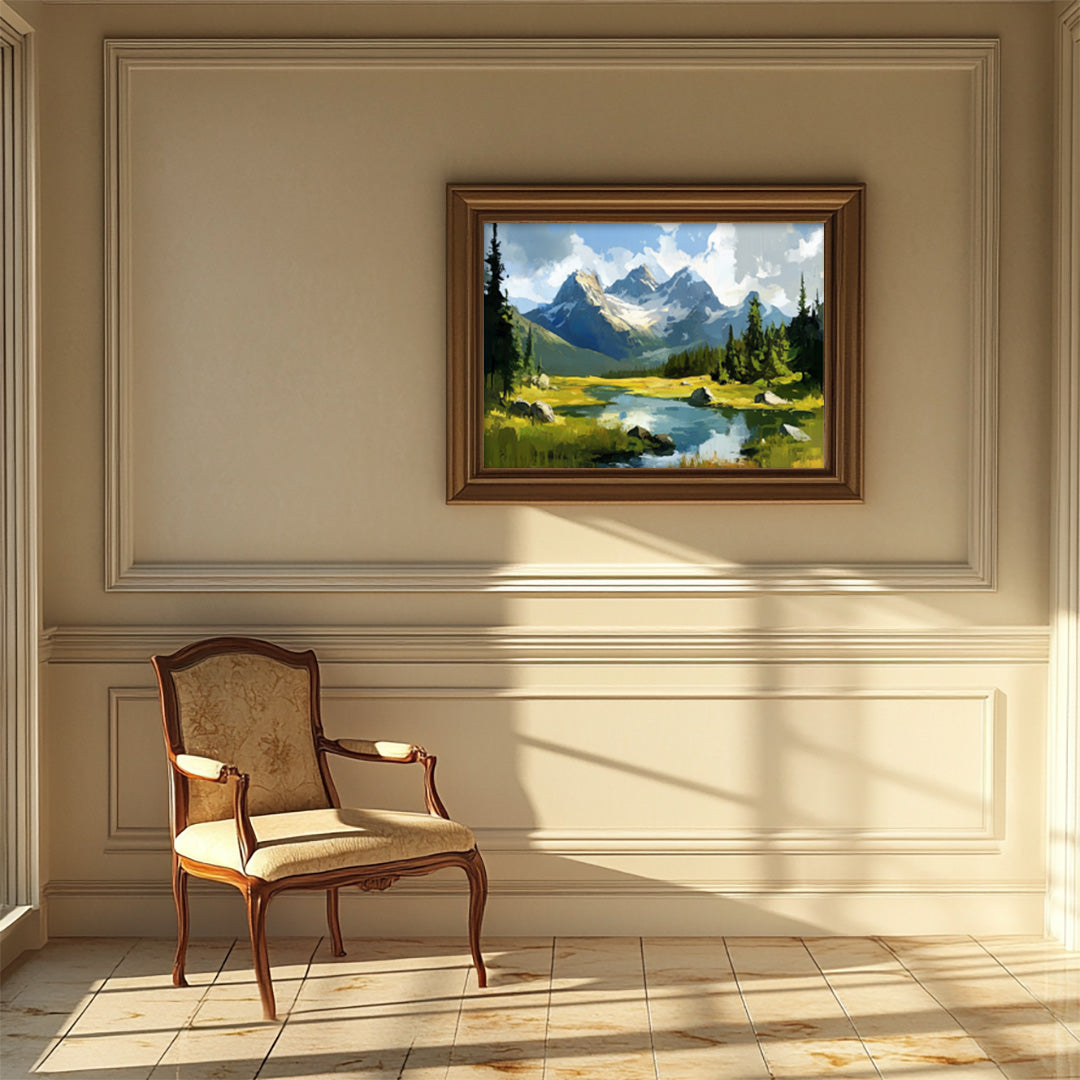 Vitality of Alaska: Lush Mountain Landscape