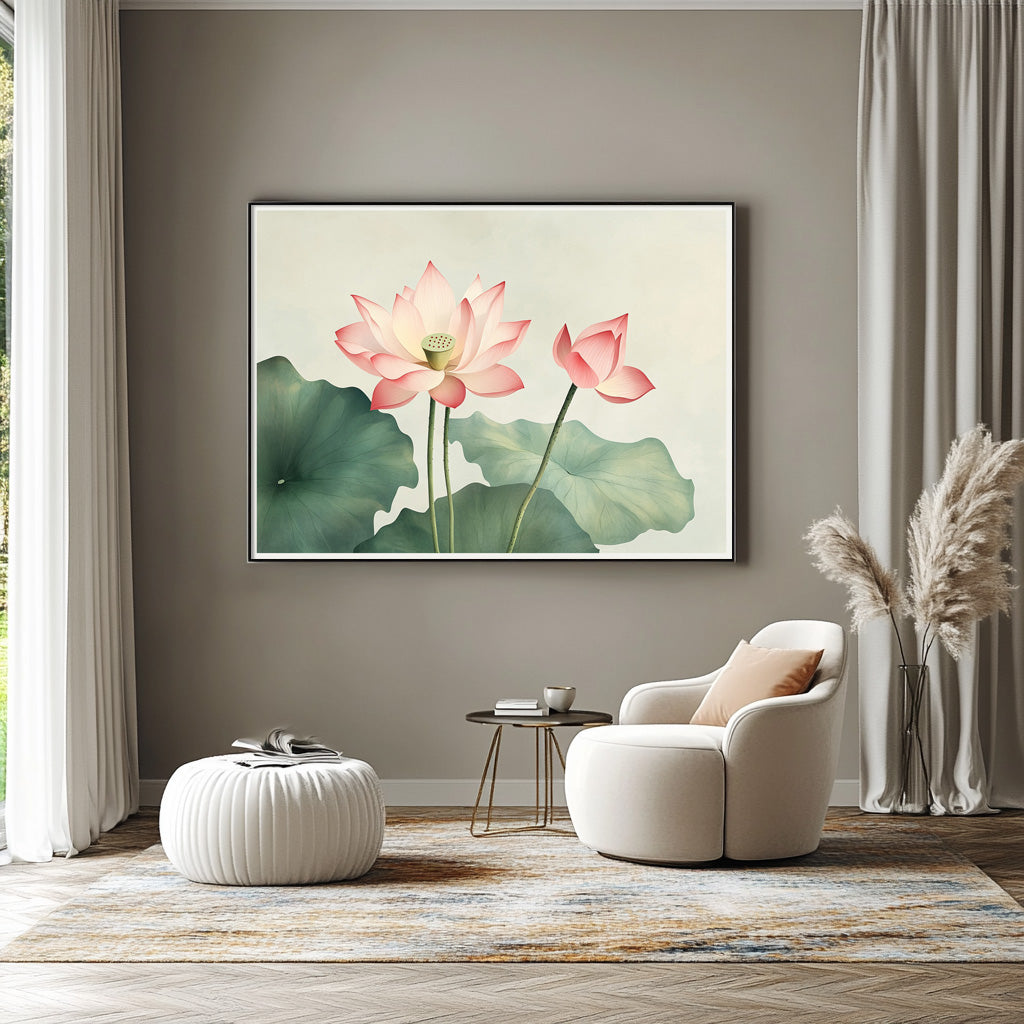 Lotus Elegance: Blossoms of Serenity