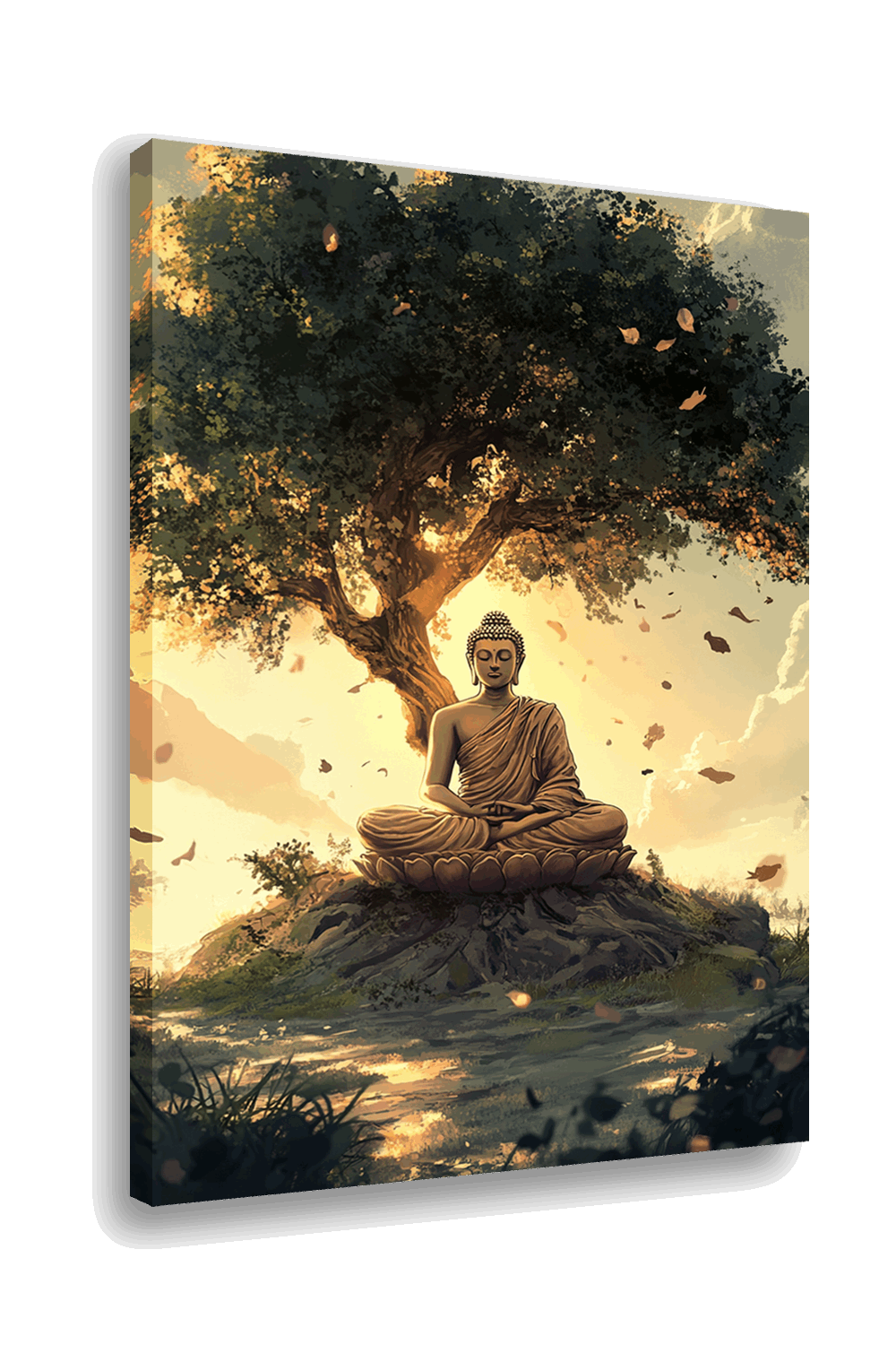 Enlightened Serenity: Buddha Under the Bodhi Tree
