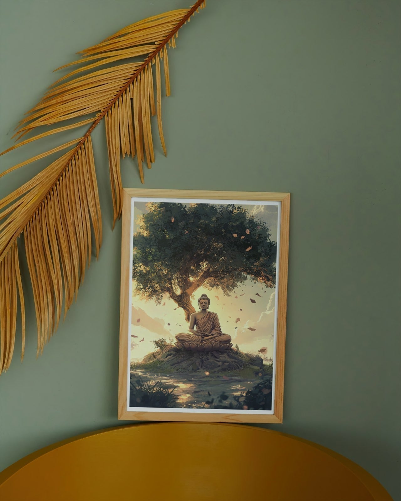 Enlightened Serenity: Buddha Under the Bodhi Tree