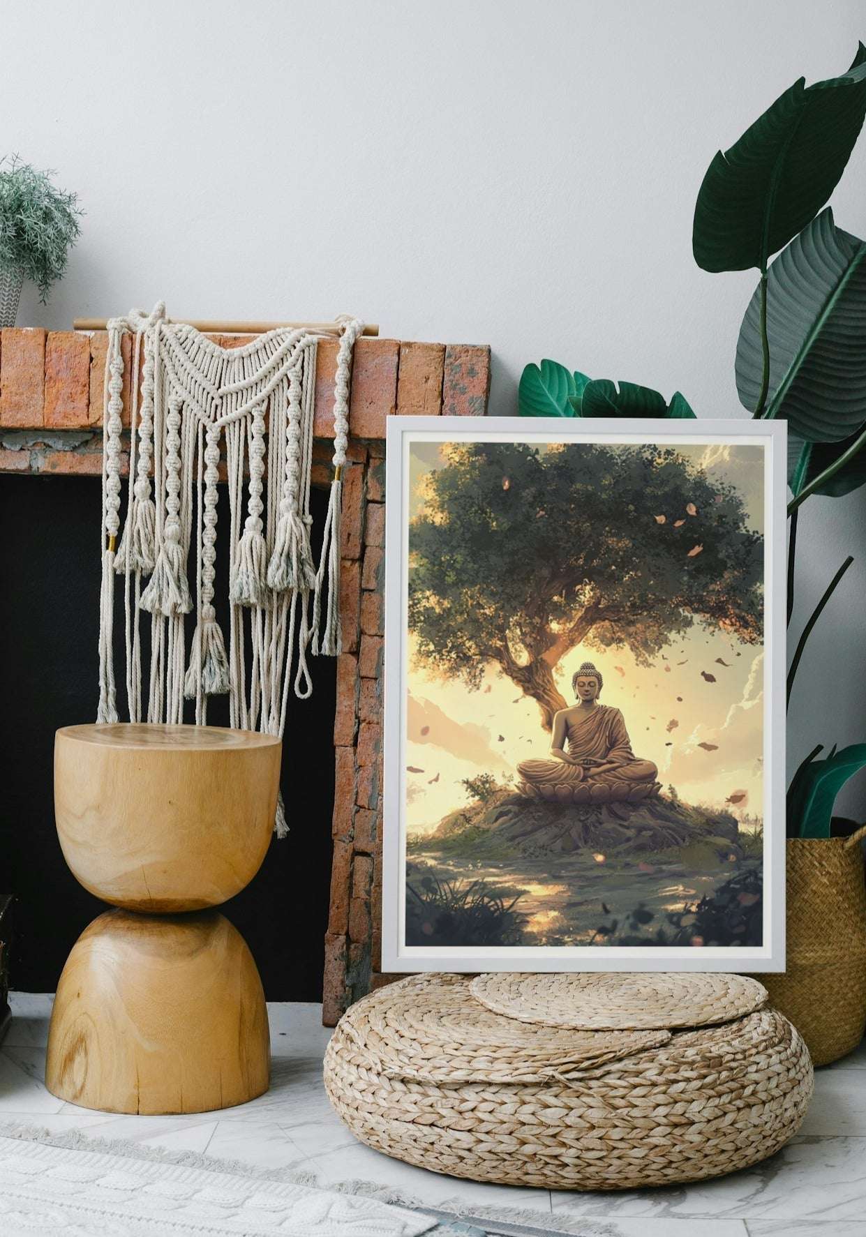 Enlightened Serenity: Buddha Under the Bodhi Tree