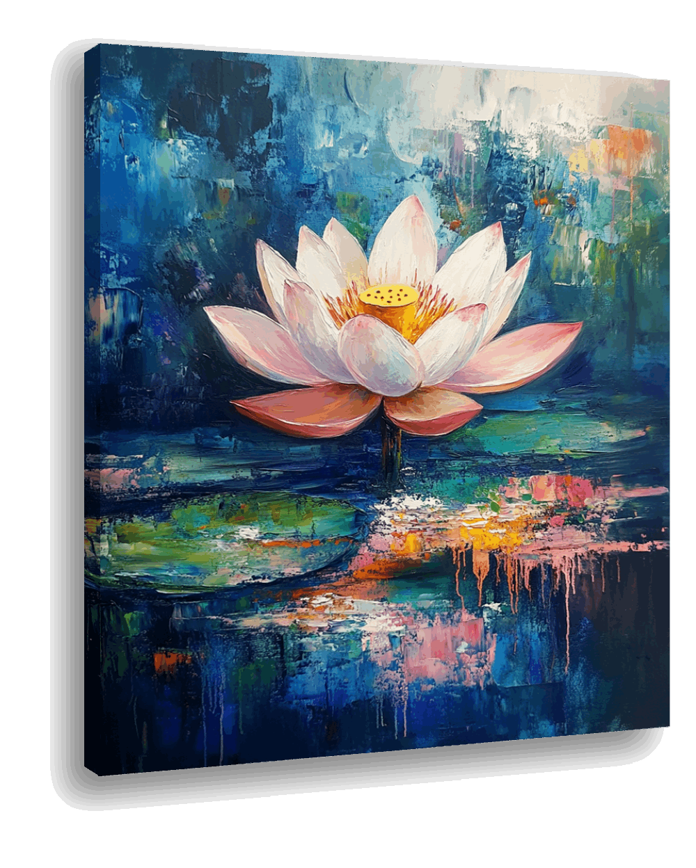 Abstract Bloom: Lotus in Motion