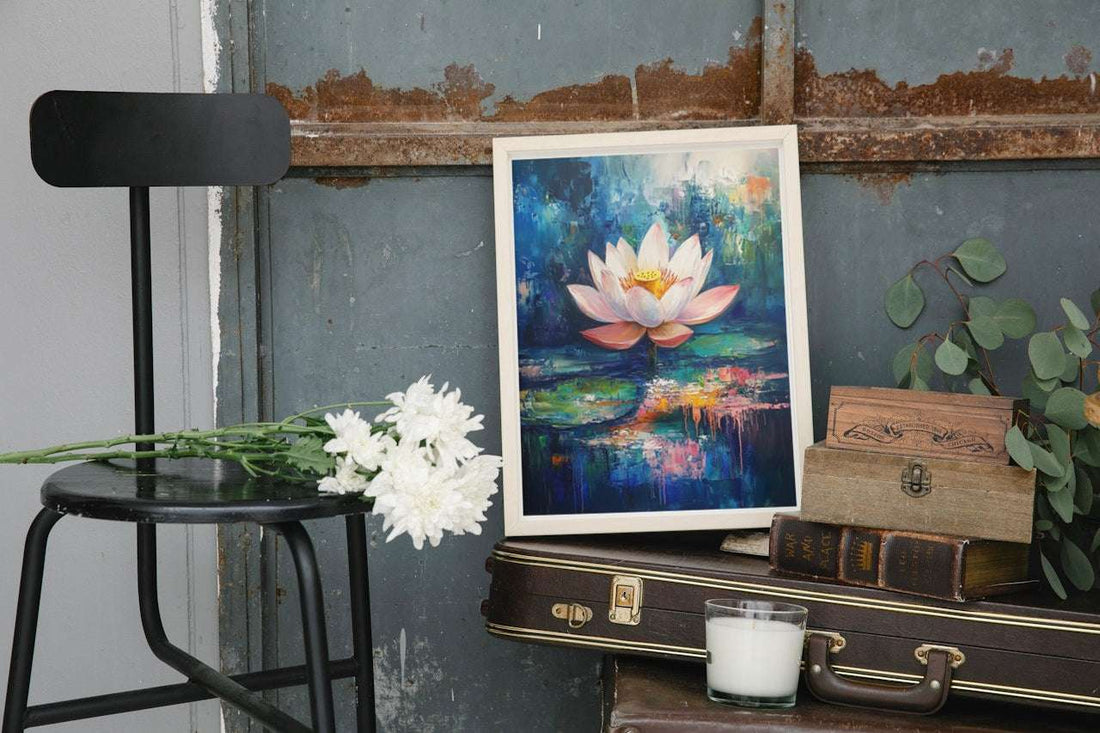 Abstract Bloom: Lotus in Motion